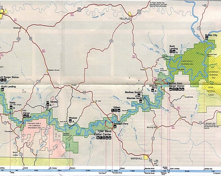 Buffalo River Lodge map